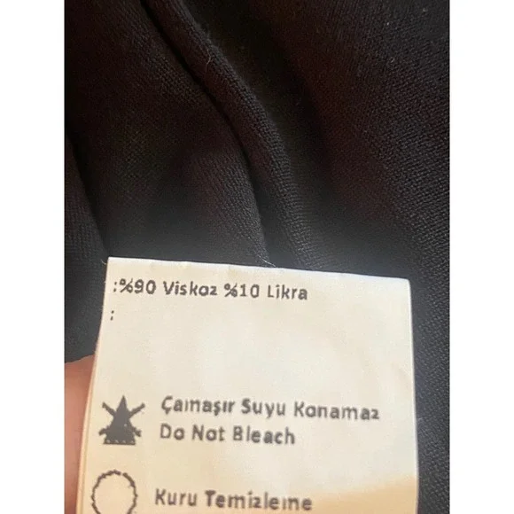 Armine Black Mock Neck Sleeveless Midi Dress Minimalist Chic Size 12‎ - Picture 5 of 6